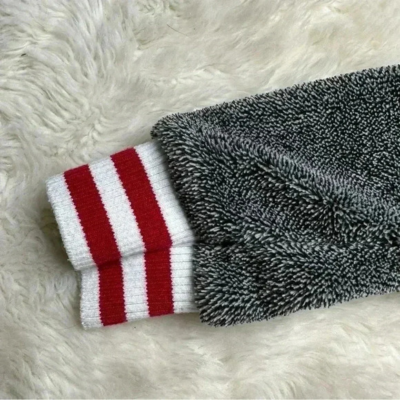 Canadiana Bathrobe Tie  Waist Hooded Charcoal Grey Size 3T - Picture 4 of 16